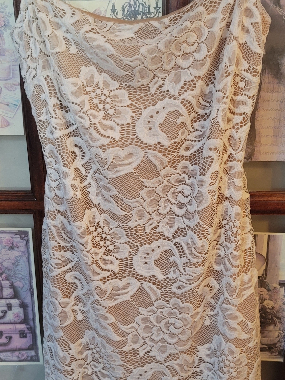 Windsor Cream Lace Maxi Dress